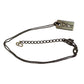 Christian Dior Dog Tag Style Necklace - Gunmetal