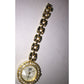 Womens Elizabeth Taylor Quartz Watch Gold Tone w/ Rhinestones