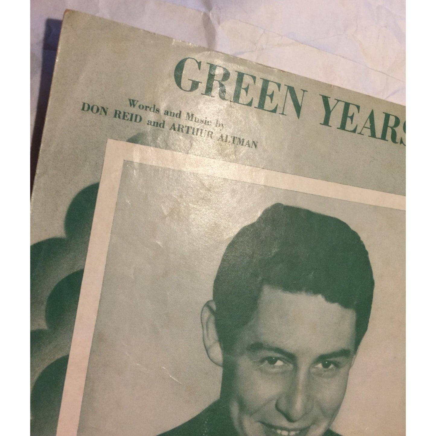 Green Years by Don Reid & Arthur Altman Vintage Sheet Music