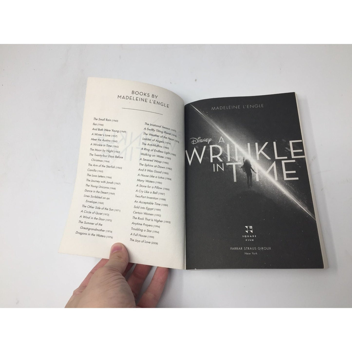 A Wrinkle in Time book By: Madeleine L'Engle