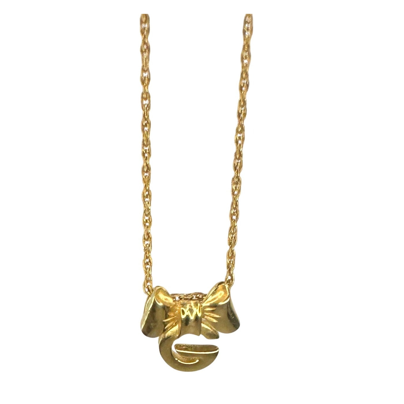 Givenchy G with Big Bow Gold Plated Necklace Givenchy  A+ Stuff Pendant with nicklace