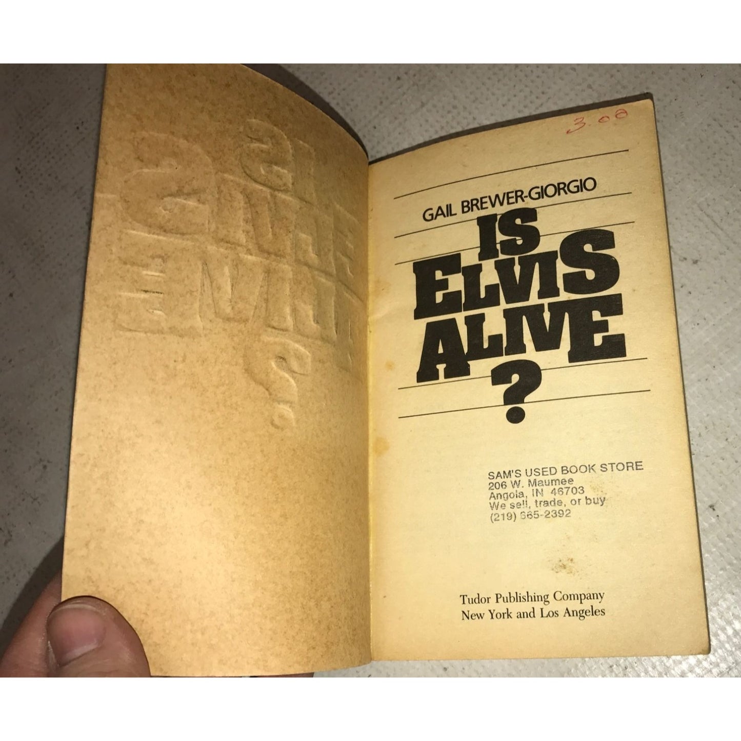 Is Elvis Alive? by Gail Brewer-Giorgio Paperback Book