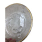 Vintage Small Footed Gold Rimmed Clear Glass Bowl/Dish