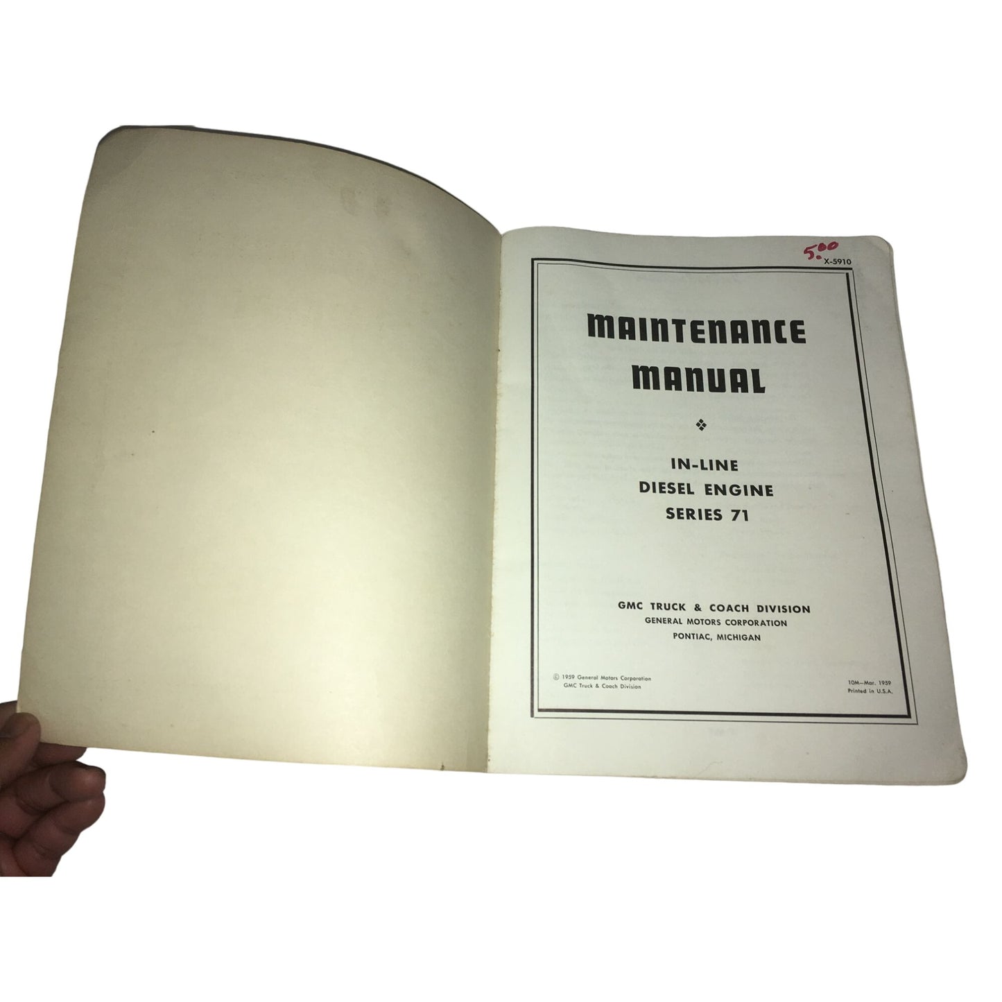 Vintage Diesel Engine Maintenance Manual Book