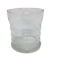 Vintage Clear Glass Ribbed Bubble Drinking Glasses (Set of 9 Glasses)