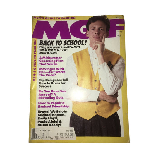 MGF MEN’S GUIDE TO FASHION MAGAZINE August 1989