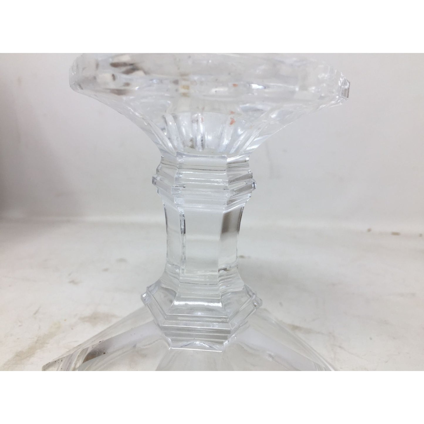 Clear Crystal Glass Footed Pedestal Dish/Bowl