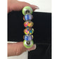 Women's Silver Tone Bracelet with Colorful Charms