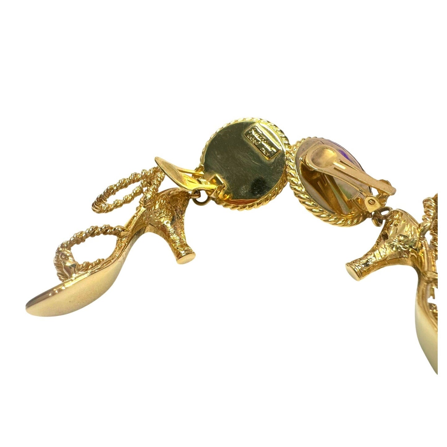 Salvatore Ferragamo High Heel Shoes Dangle Statement Earrings Salvatore Ferragamo  A+ Stuff Vintage Luxury Earrings