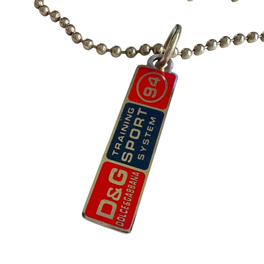 Dolce and Gabbana Training Sport System 94 Tag Necklace