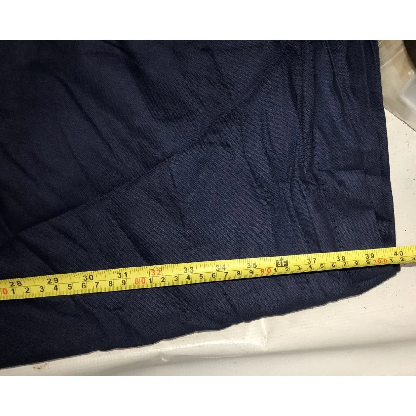 Set of 2 Navy Blue Tabbed Curtains - 84 inches long 40 inches wide - A+ Stuff