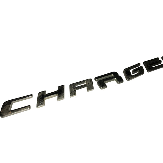 Dodge Charger Silver Vehicle Auto Patch Emblem - About 8"