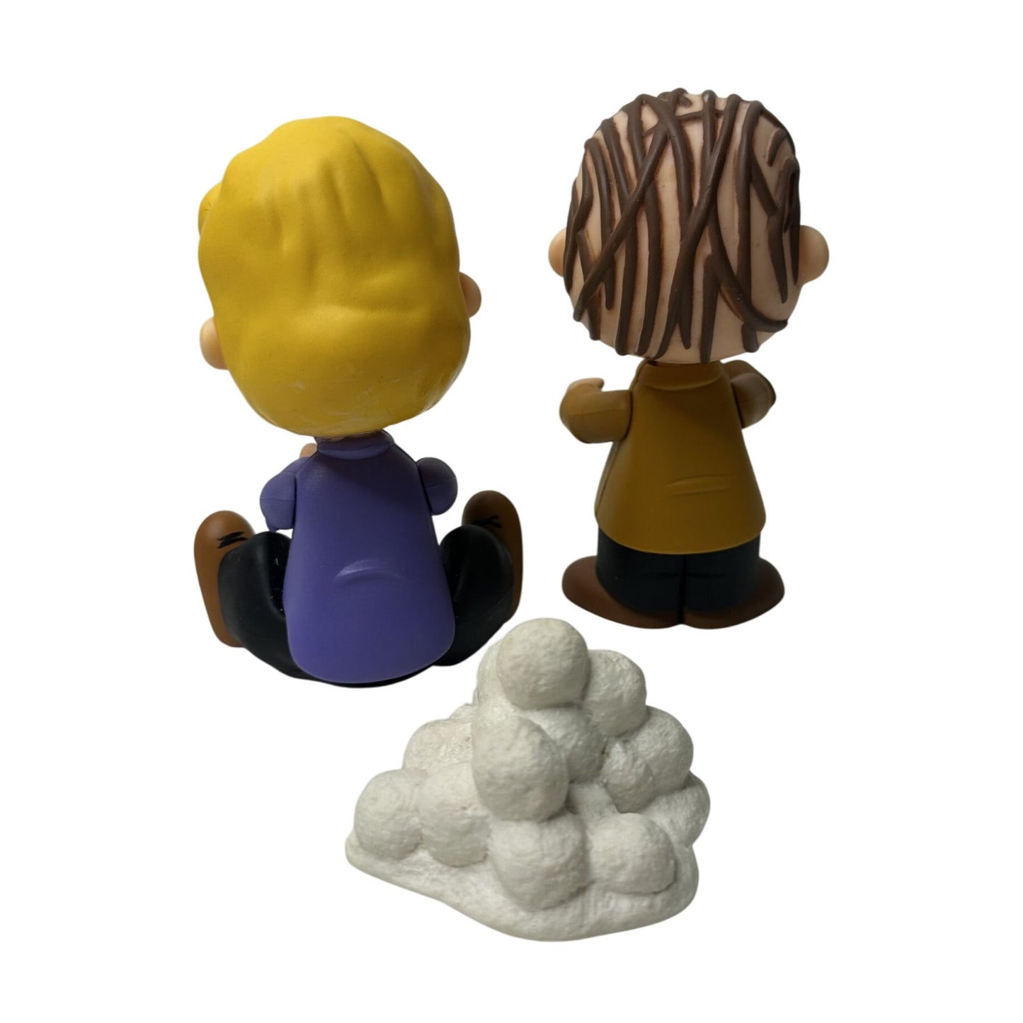 Peanuts Schroeder & Linus Caroling with Snowball Pile - Charlie Brown Christmas - Memory Lane Figurines
