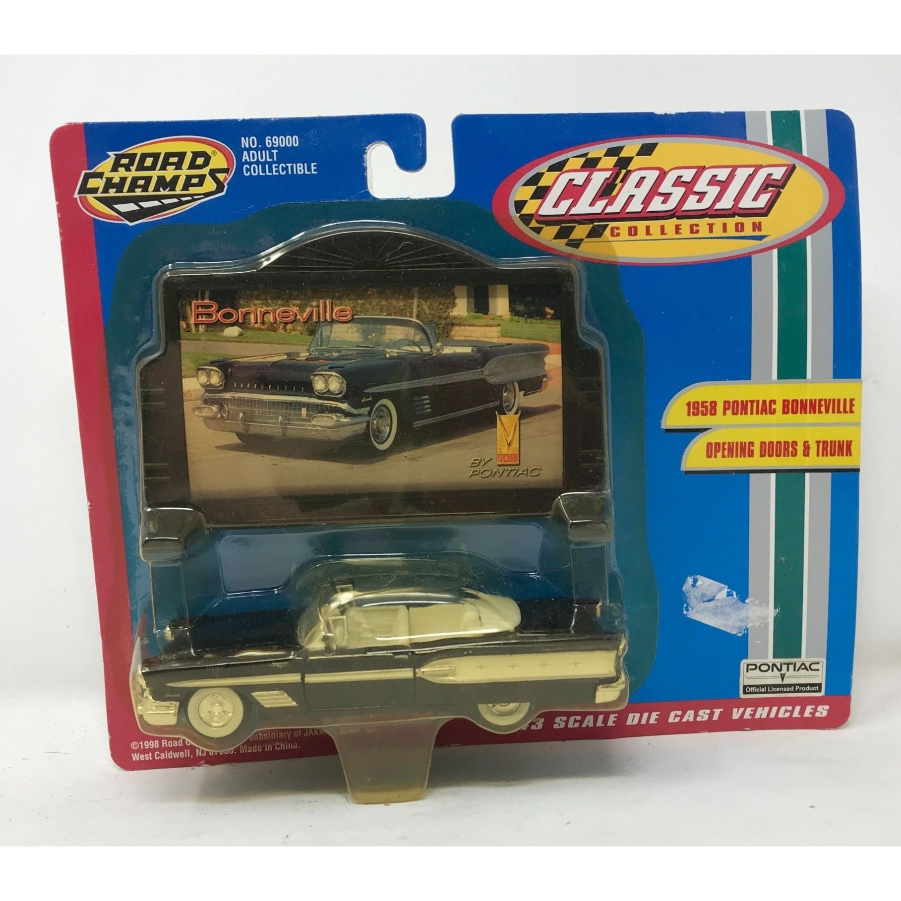 Road Champs Classic Collection 1:43 Diecast 1958 Pontiac Bonneville ...