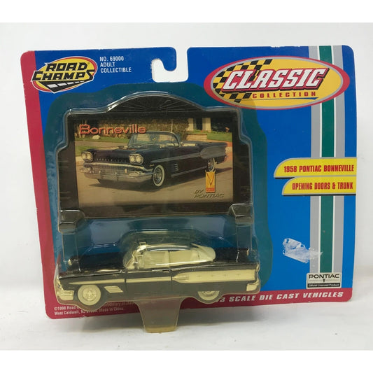 Road Champs Classic Collection 1:43 Diecast 1958 Pontiac Bonneville