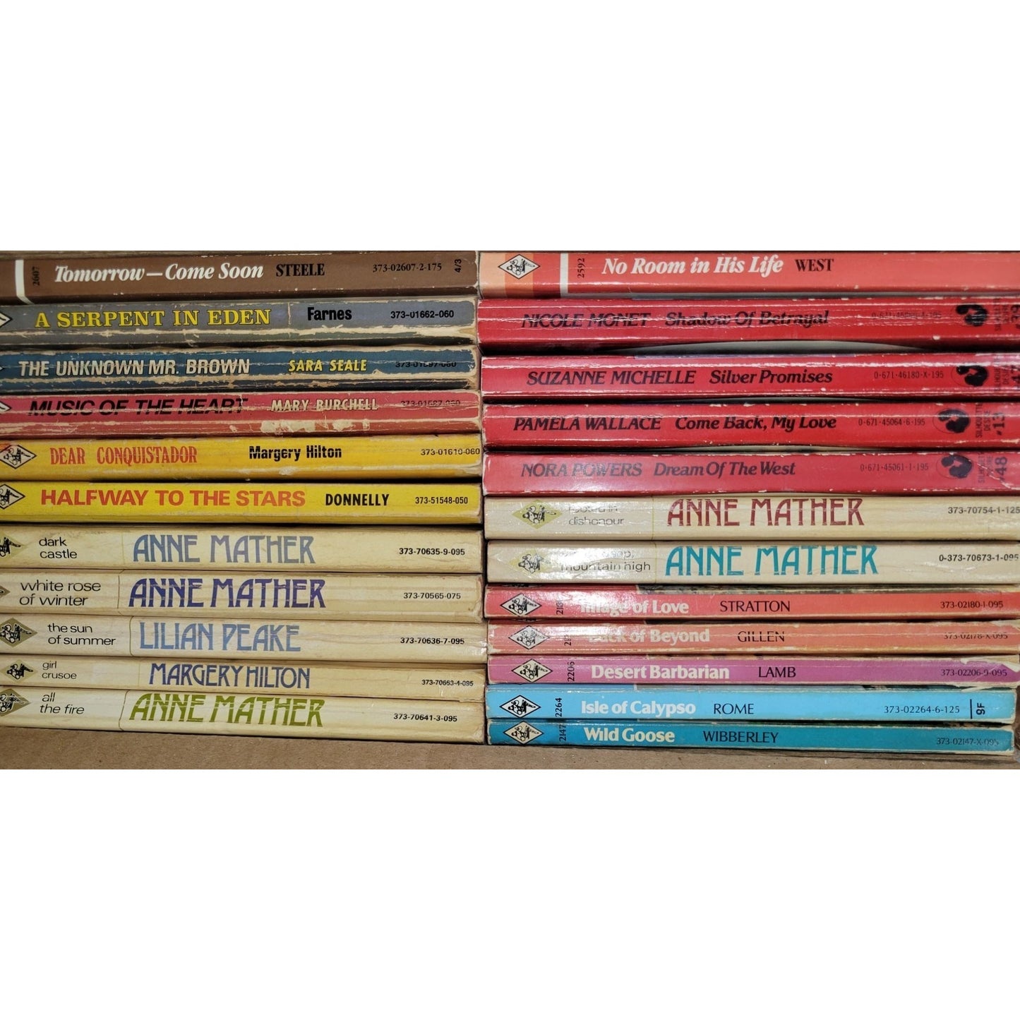 Vintage Romance Novels (23 Titles) - Harlequin and Others - Well Kept Collection!