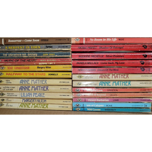 Vintage Romance Novels (23 Titles) - Harlequin and Others - Well Kept Collection!