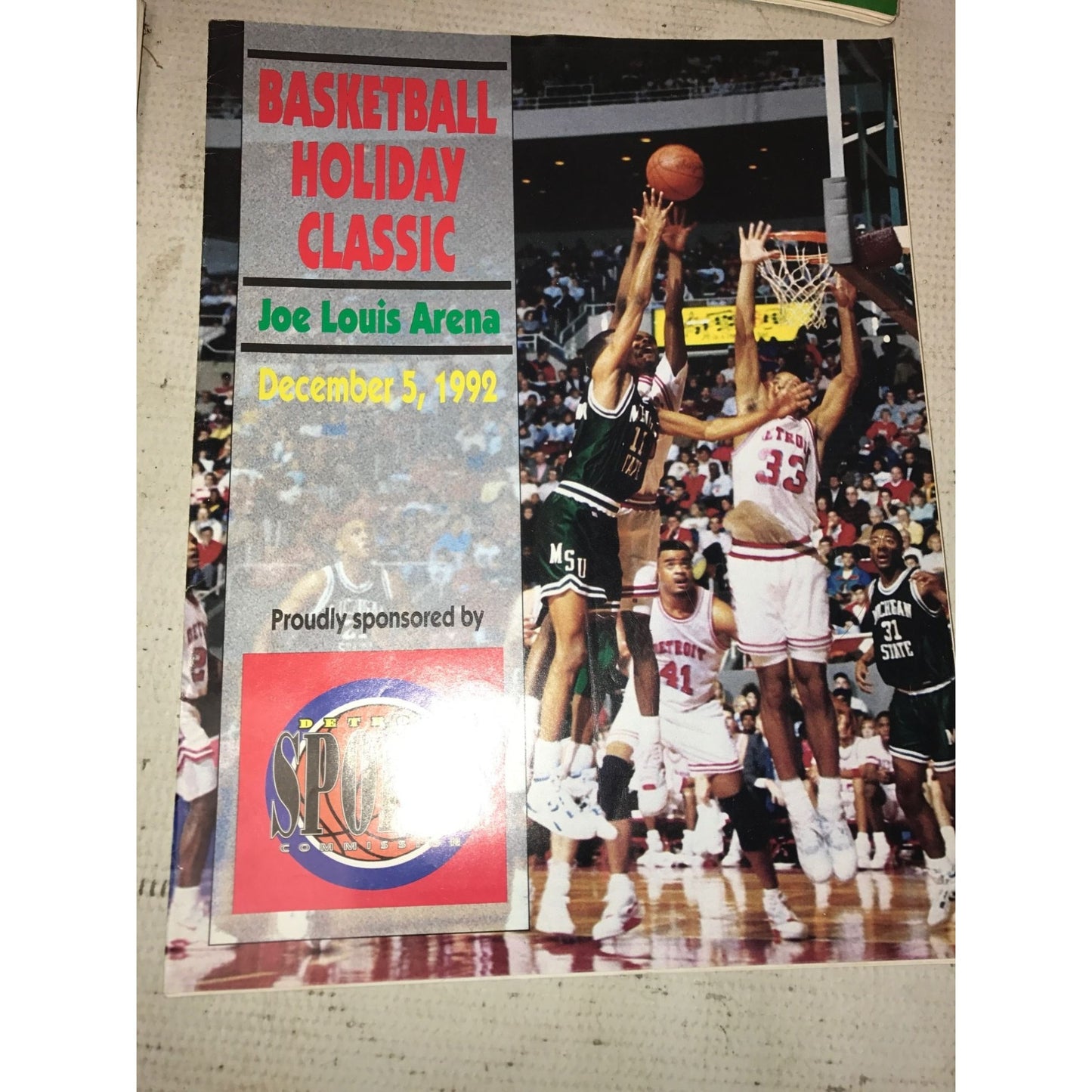 Vintage 1970s-1990s Basketball Programs- Detroit, Eastern MI, Houston, Toledo