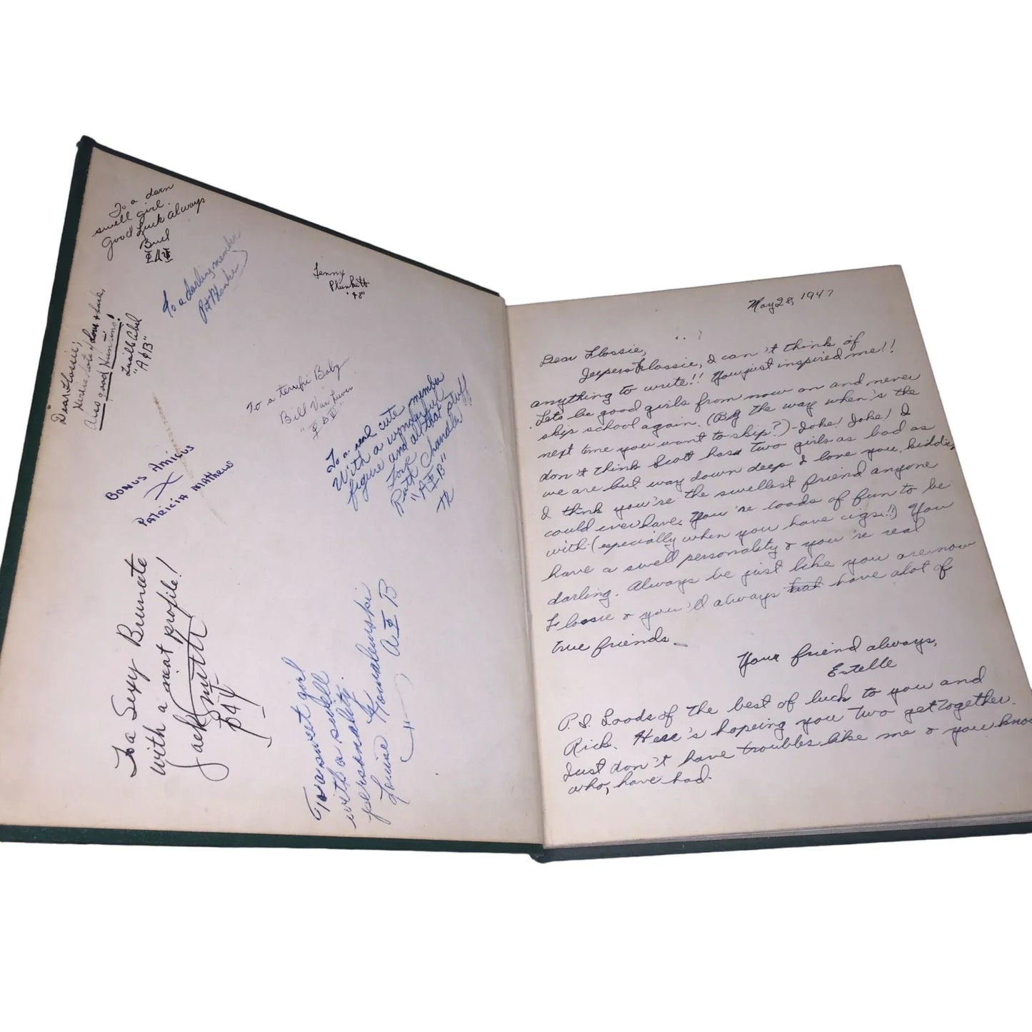 Scottonian 1947 Vintage Black/White Highschool Yearbook Memorabilia - A+ Stuff