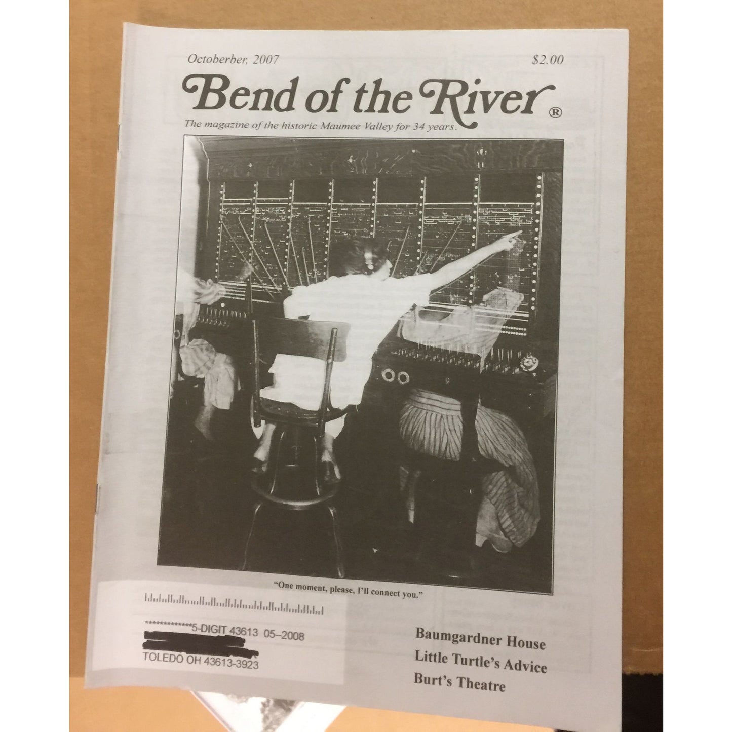 BEND OF THE RIVER Magazine Historic Maumee Valley  October 2007 Issue