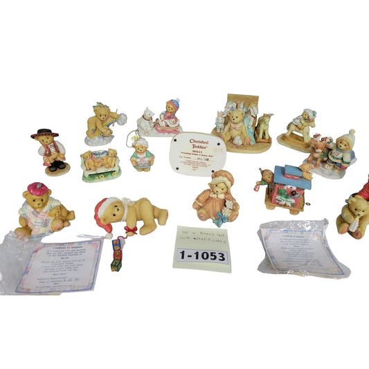 Cherished Teddies Lot with Boxes and COAS - Molly, Joy, Sick, Ornament, Rainbow, husky