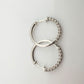 Simply Stunning 1/2 ct Natural Diamond Hoop Earrings - Sterling Silver