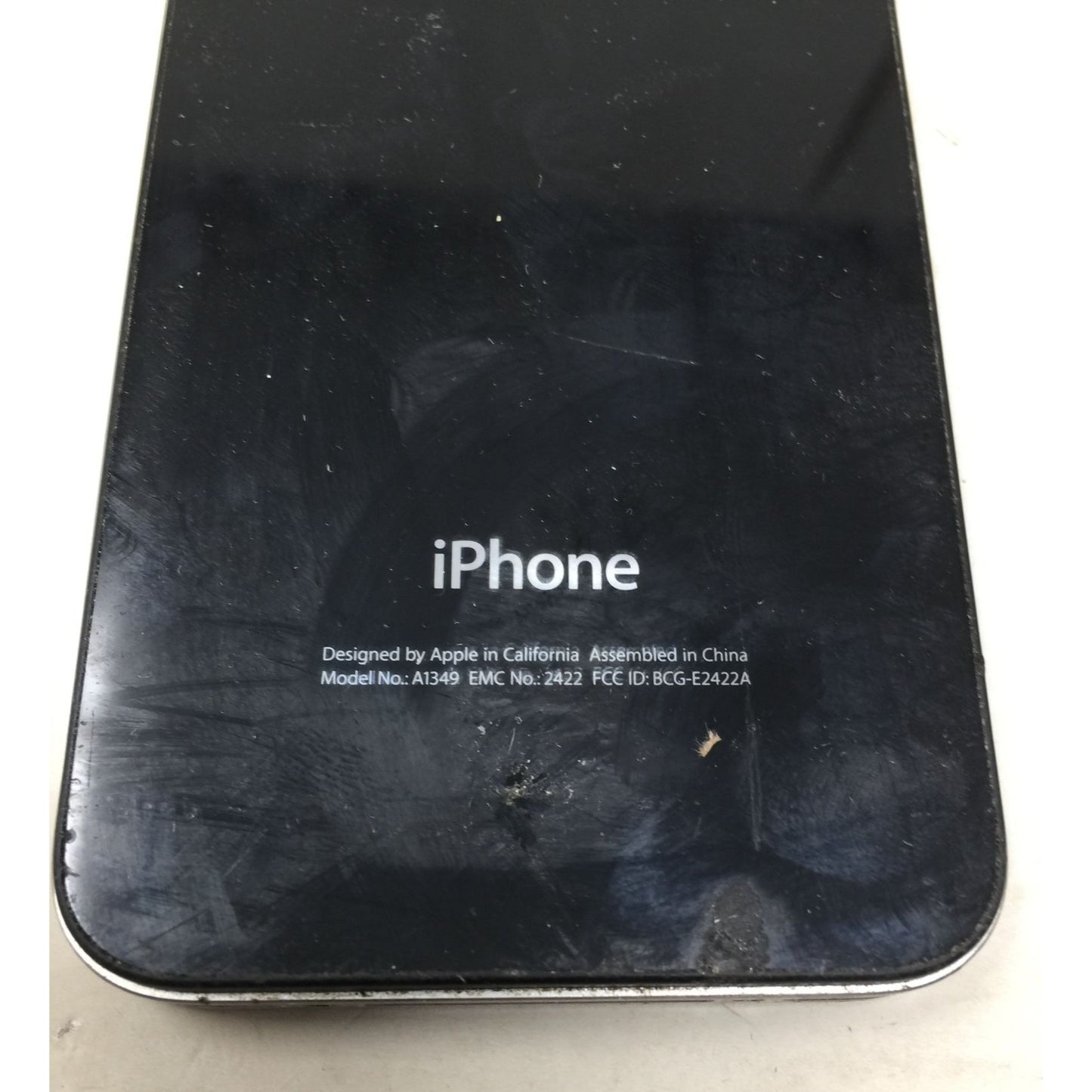 Apple iPhone Black- Model #- A1349- For Parts/Repair (Cracked Screen)