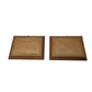 Vintage Pair of Car Wall Hangings with Wood Frame- Each about 9x7 inches