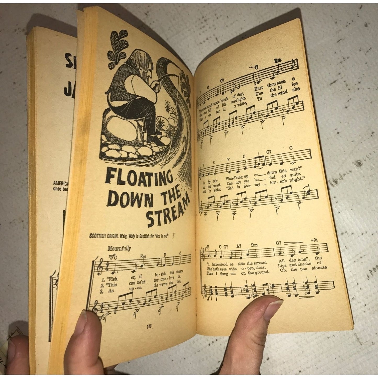 Folk Song Jamboree - great vintage paperback song book - sheet music - illustrated - classics