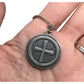 Men's Pewter Chain Necklace with A Cross Pendant