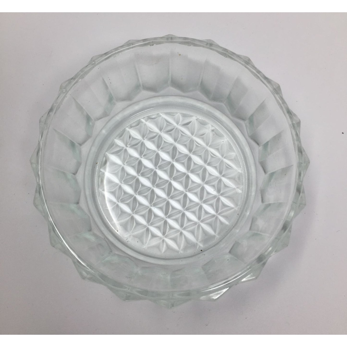 Vintage Clear Glass Divided Ribbed Serving Vegetable/Relish Tray Platter