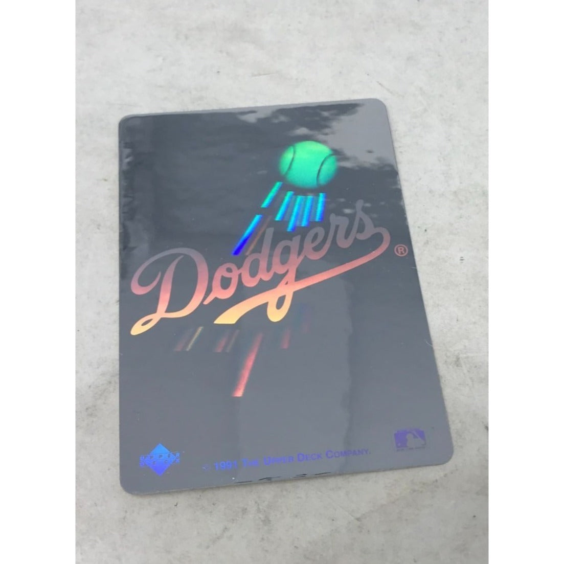 1991 Dodgers Hologram Baseball Card