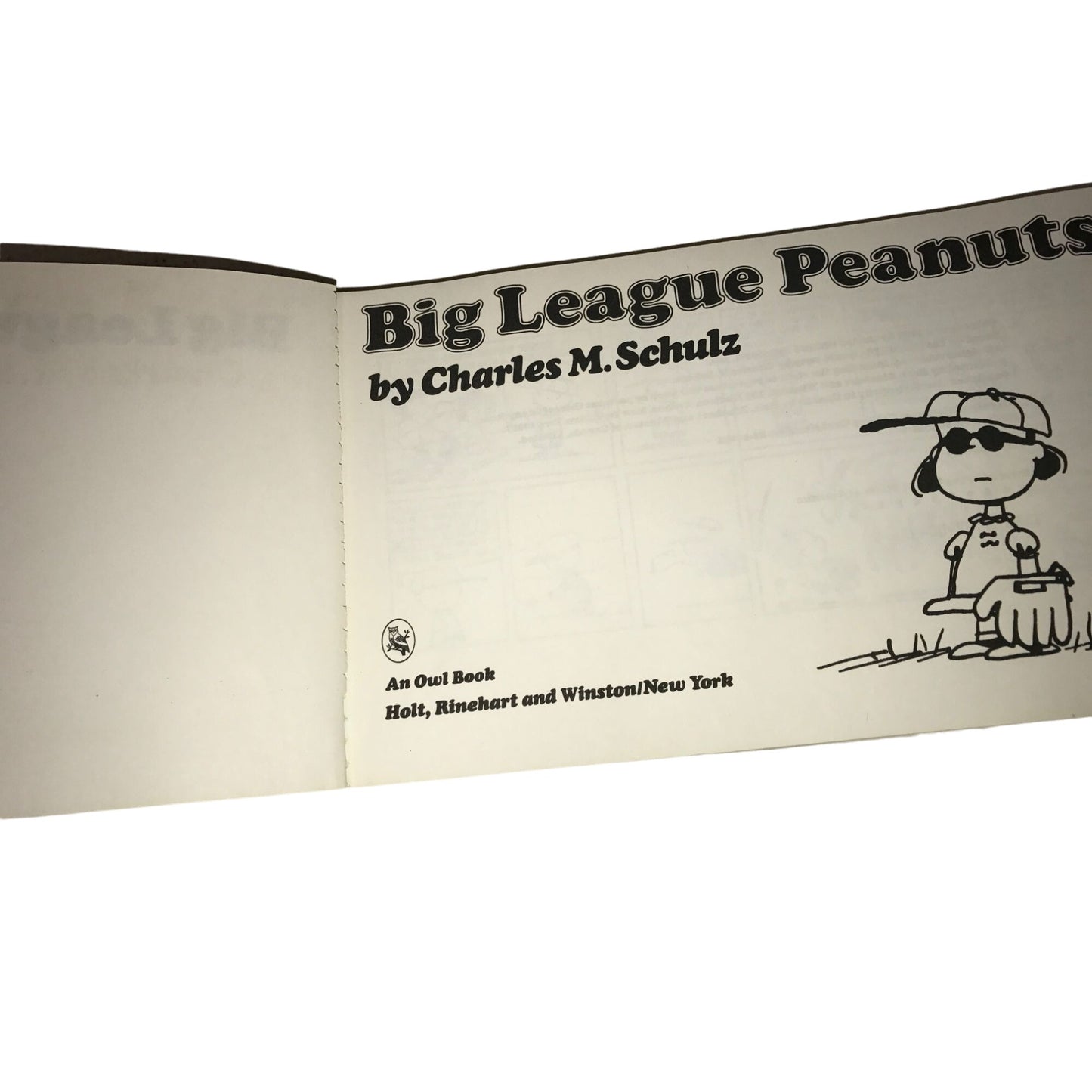 Big League Peanuts by Charles Schulz Vintage Book