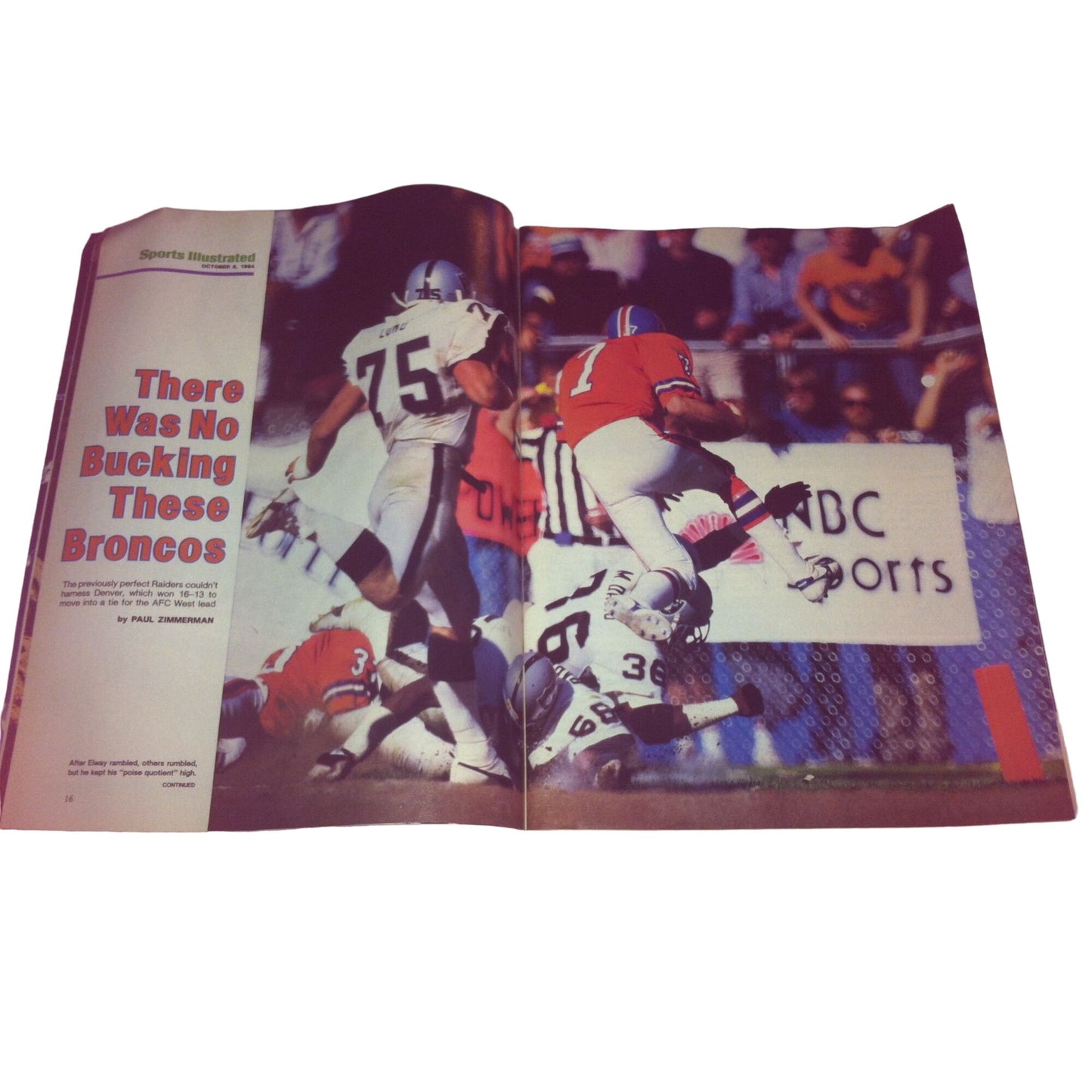 Sports Illustrated The Broncos Bust Out Vintage Magazine