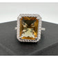 Elegant Emerald Cut Lab Created Sultanite Ring - Beautiful Detailing!  Size 7