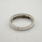 Natural Black and White Diamond Band Ring - size 7.25 --  A+ Stuff