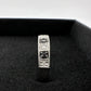 Natural Black and White Diamond Band Ring - size 7.25 --  A+ Stuff