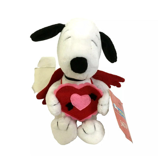 Hallmark Peanuts Cupid SNOOPY Holding a Valentine Heart and Wearing Red Wings