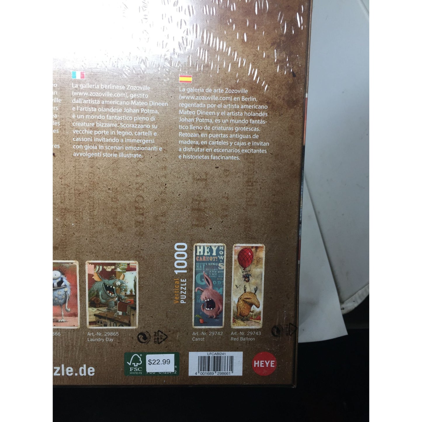 ZOZOVILLE Heye Puzzle 1000 Pieces - New