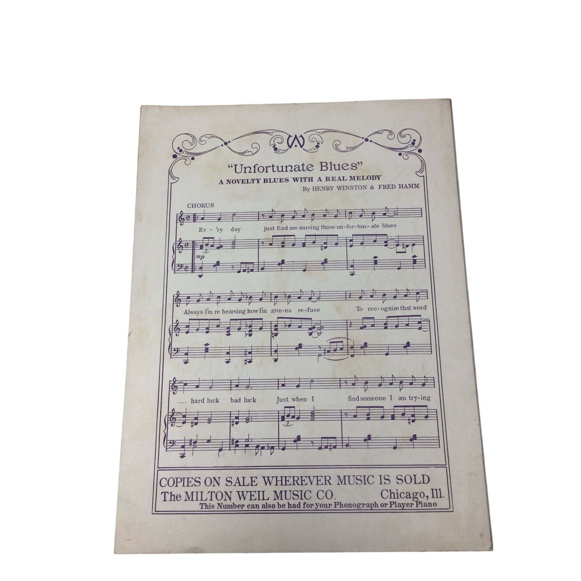 Sheet Music for the Popular Song "The One I Love (Belongs to Somebody Else)" A+ Stuff  A+ Stuff SHEET MUSIC