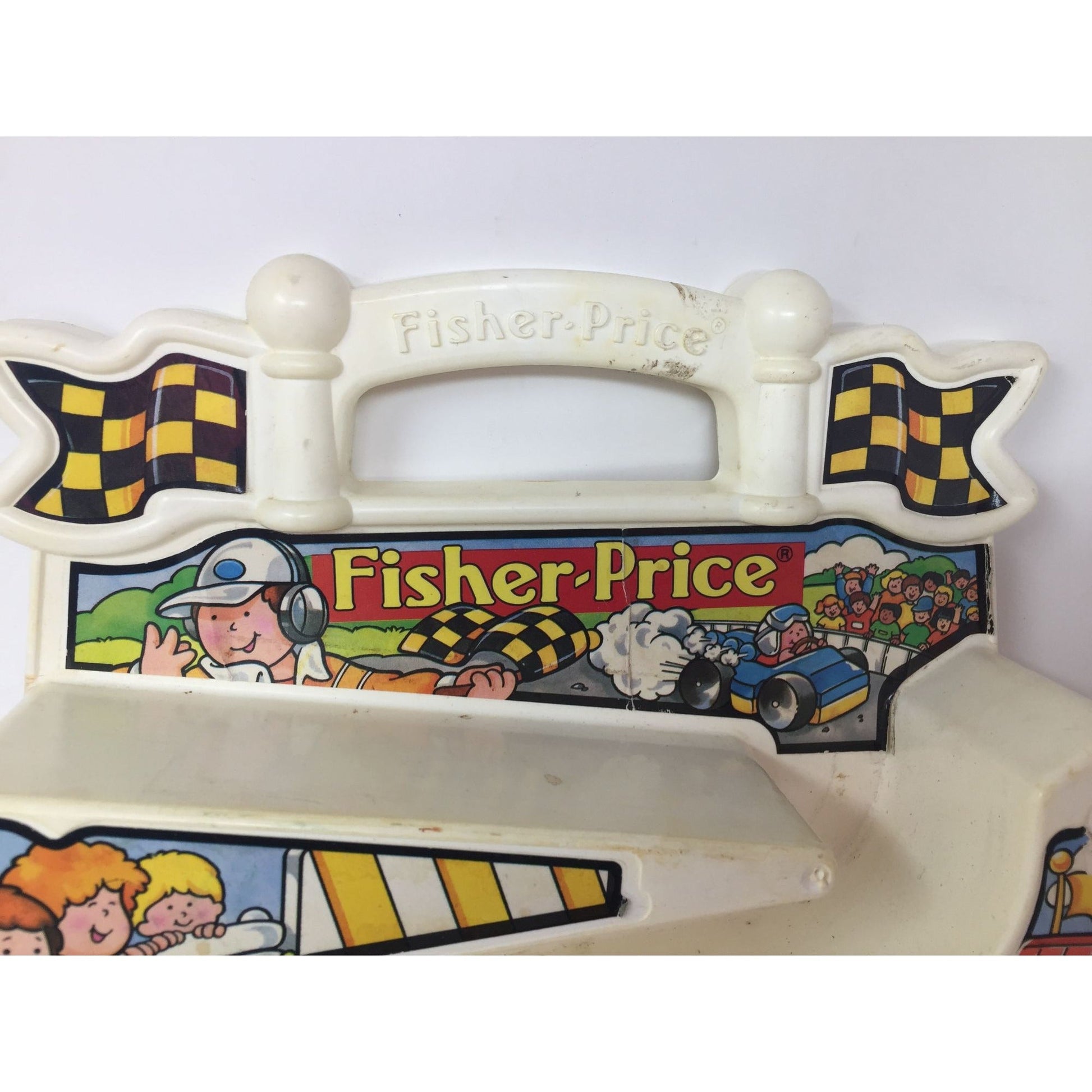 Fisher Price Tumbling Racers 1991 Vertical Race Car Track Fisher Price  A+ Stuff vintage toy