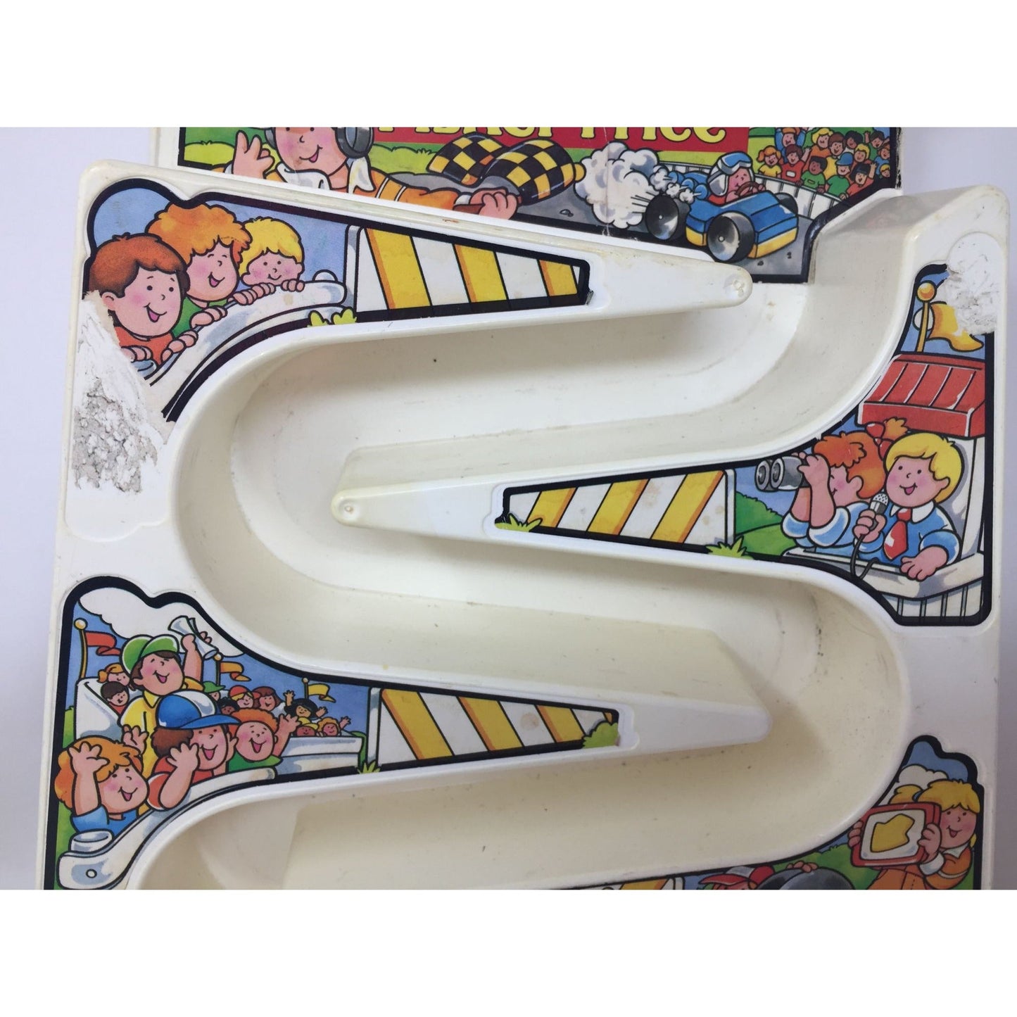 Fisher Price Tumbling Racers 1991 Vertical Race Car Track Fisher Price  A+ Stuff vintage toy