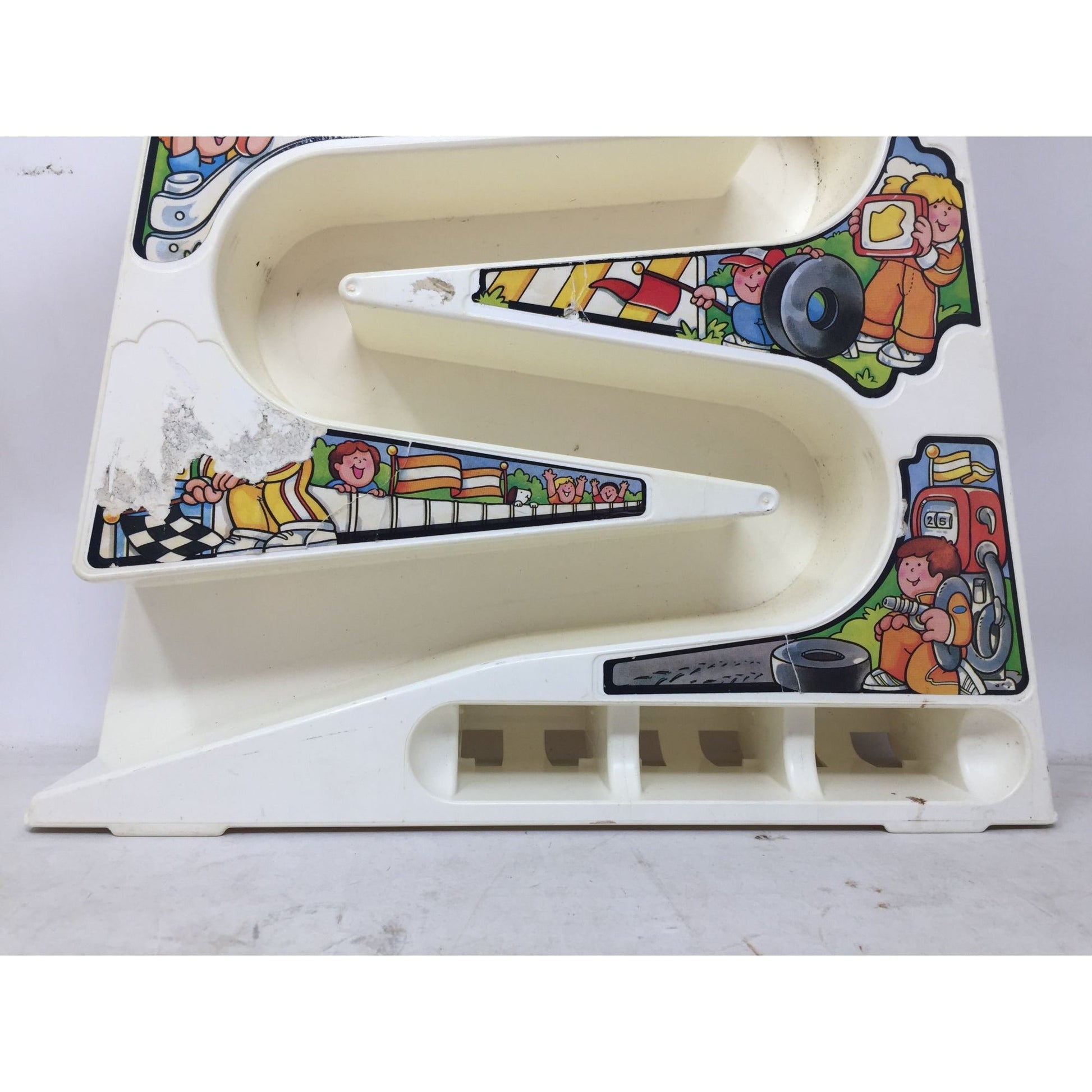 Fisher Price Tumbling Racers 1991 Vertical Race Car Track Fisher Price  A+ Stuff vintage toy