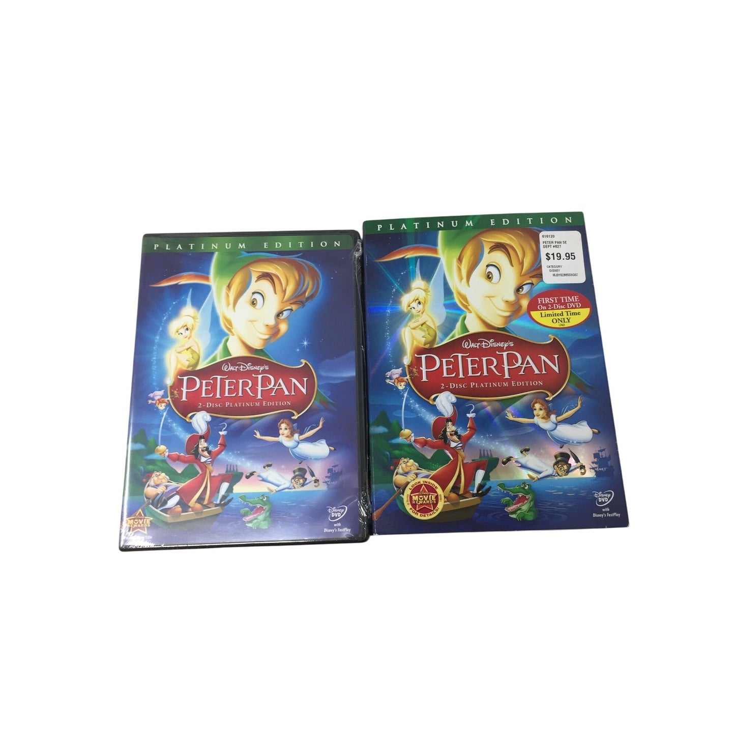 Walt Disney's Peter Pan 2-Disc Platinum Edition DVD A+ Stuff  A+ Stuff DVDs & Videos