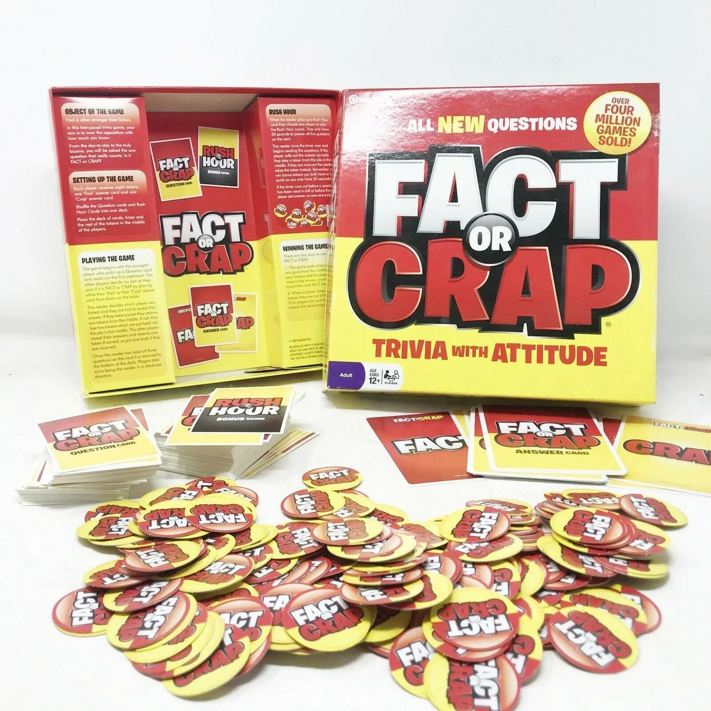FACT or CRAP Game TRIVIA With Attitude Board Game - Game Night 12 & Up - Imagination - Trivia Game - A+ Stuff