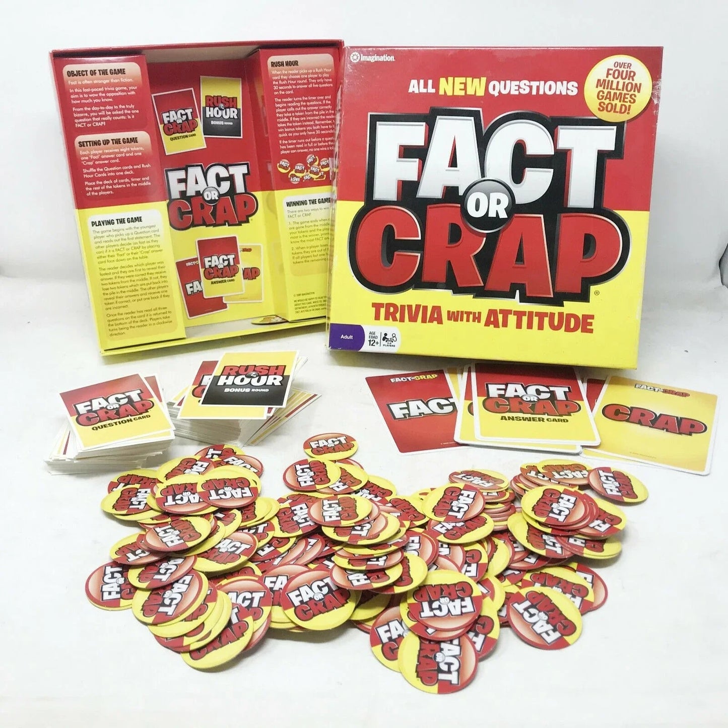 FACT or CRAP Game TRIVIA With Attitude Board Game - Game Night 12 & Up - Imagination - Trivia Game - A+ Stuff