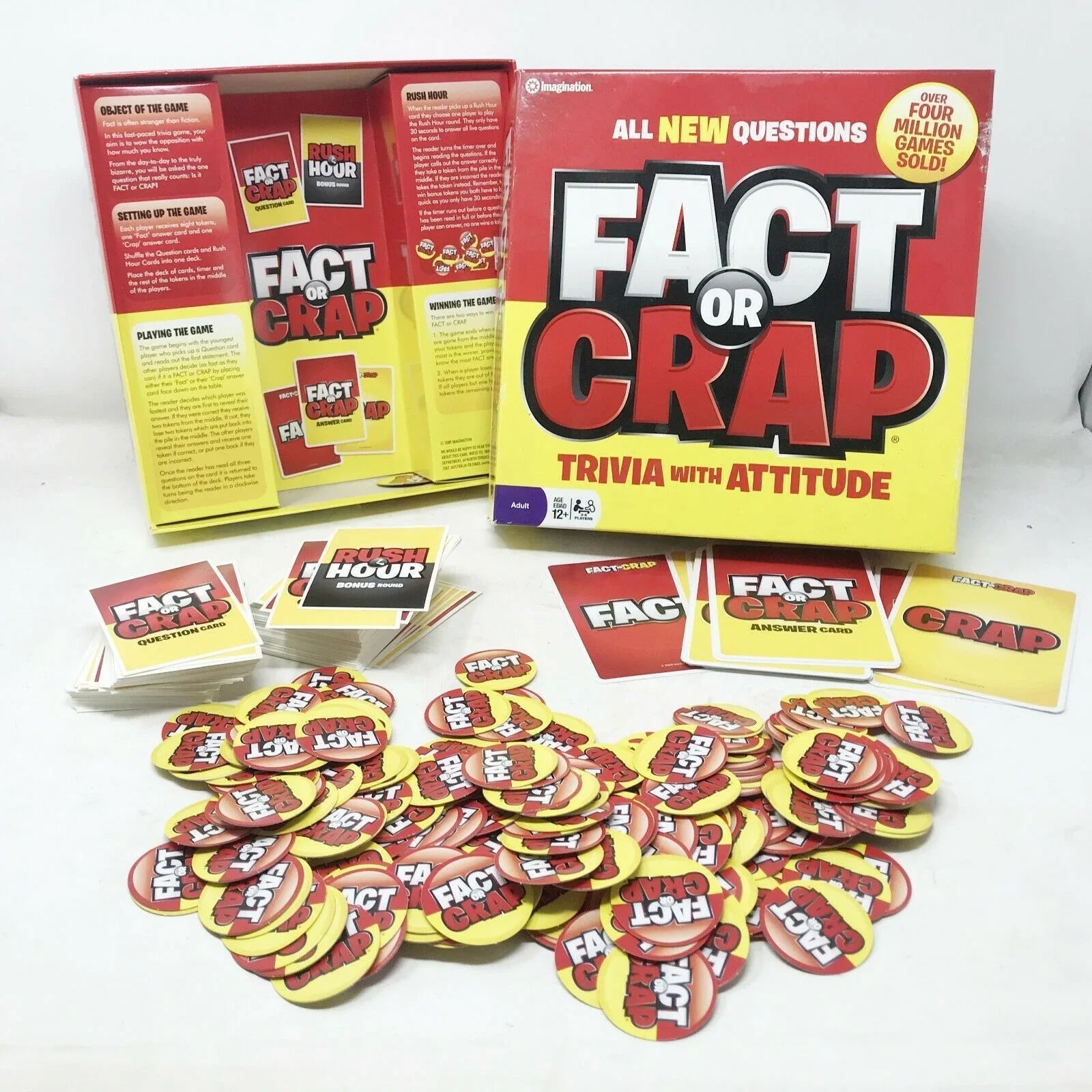 FACT or CRAP Game TRIVIA With Attitude Board Game - Game Night 12 & Up - Imagination - Trivia Game - A+ Stuff