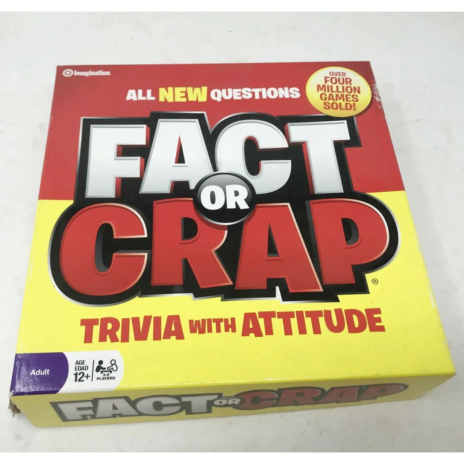 FACT or CRAP Game TRIVIA With Attitude Board Game - Game Night 12 & Up - Imagination - Trivia Game - A+ Stuff
