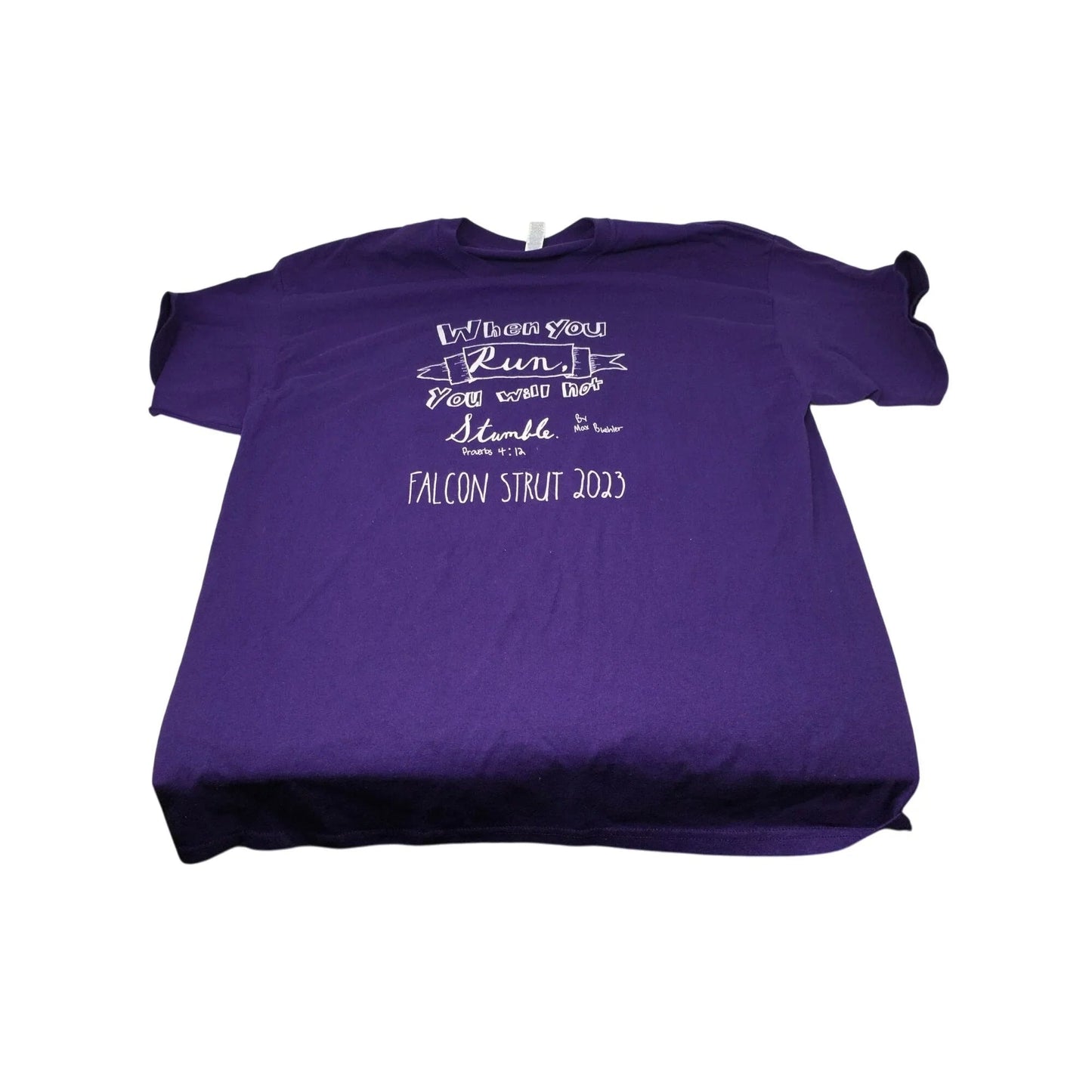 FALCON STRUT 2023 ''Jerzees Dri Power'' Brand Size XL Purple Tee Shirt - jerzees - Shirts & Tops - A+ Stuff