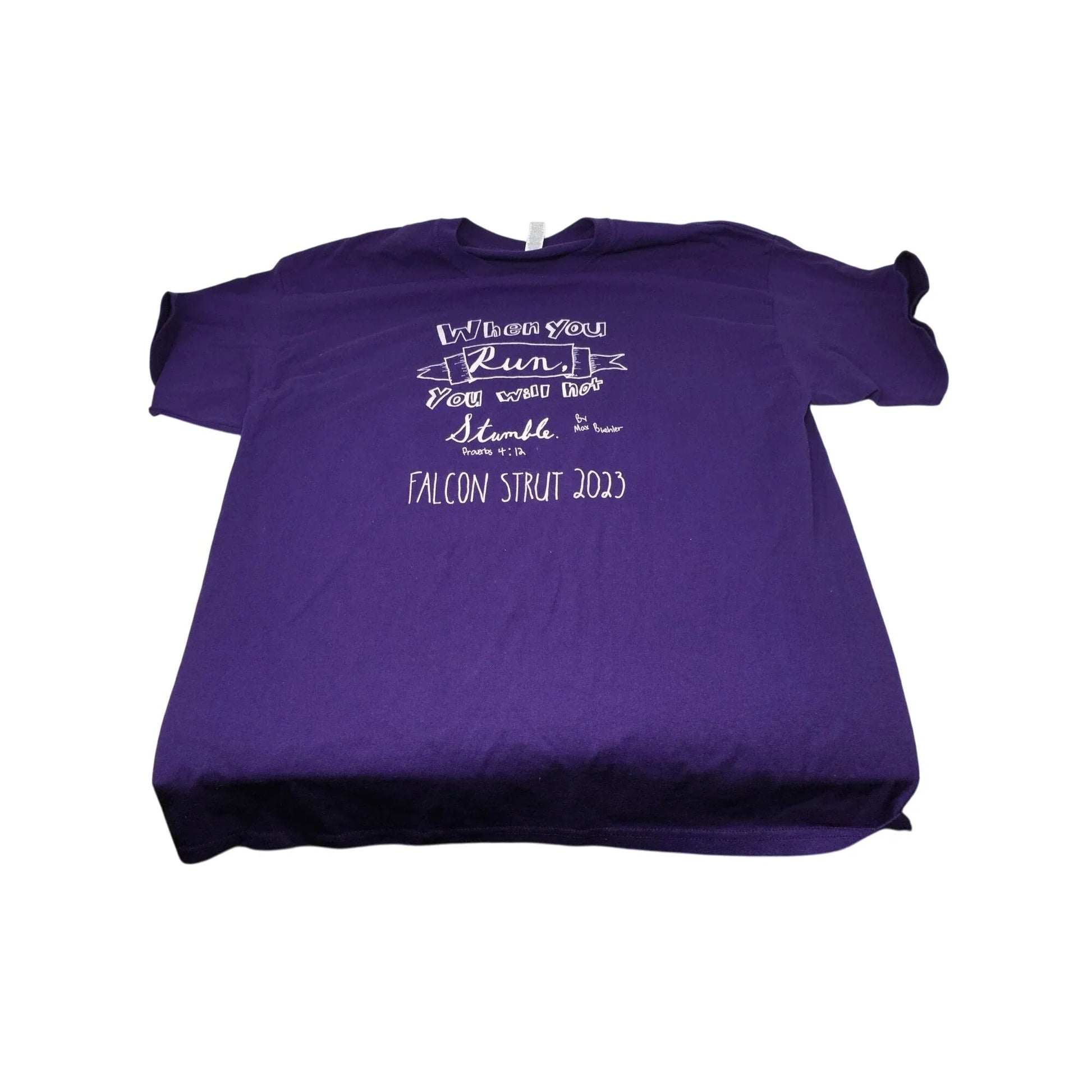 FALCON STRUT 2023 ''Jerzees Dri Power'' Brand Size XL Purple Tee Shirt - jerzees - Shirts & Tops - A+ Stuff
